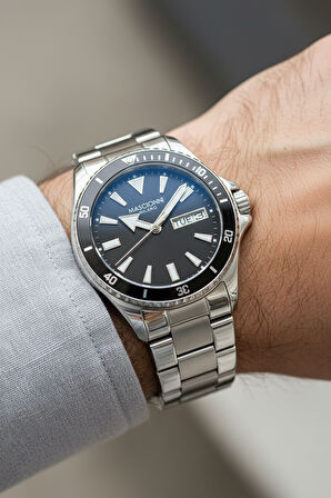 Mascionni Gümüş Çelik Kordon Erkek Kol Saati LM.1.2400.01