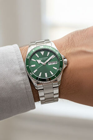 Mascionni Gümüş Çelik Kordon Erkek Kol Saati LM.1.2400.03