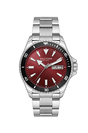 Mascionni Gümüş Çelik Kordon Erkek Kol Saati LM.1.2400.05