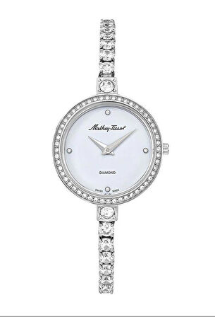 Mathey Tissot D986SAI Swiss Made Çelik Kordon 5 ATM Suya Dayanıklı Safir Camlı Metalik Renk Kadın Kol Saati