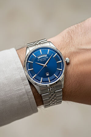 Mascionni Gümüş Çelik Kordon Erkek Kol Saati LM.1.2390-03