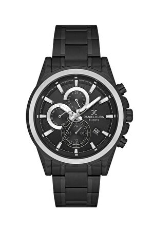Daniel Klein DK.3.10047-6 Çelik Kasa Çelik Kordon 5 Atm Suya Dayanıklı Siyah Renk Erkek Kol Saati