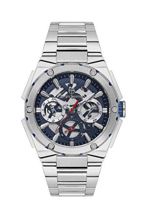 Sergio Tacchini ST.1.10437-2 Fonksiyonlar Aktif Çelik Kordon Suya Dayanıklı Metalik Renk Erkek Kol Saati