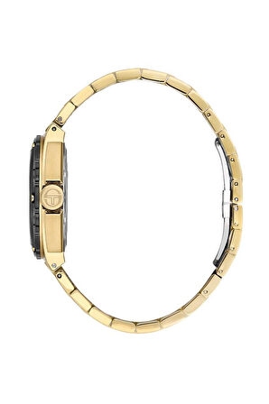 Sergio Tacchini ST.1.10437-5 Fonksiyonlar Aktif Çelik Kordon Suya Dayanıklı Altın Renk Erkek Kol Saati