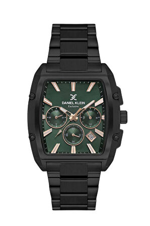 Daniel Klein DK.1.13801-4 Exclusive Tüm Fonksiyonları Aktif Suya Dayanıklı Çelik Kaplama Siyah Erkek Kol Saati