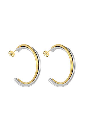 Daniel Klein Kadın Çelik Küpe DKJ.3.5038-3