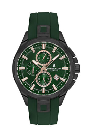 Daniel Klein DKE.1.10657 Exclusive Tüm Fonksiyonlar Aktif Silikon Kordonlu Farklı Renk Seçenekli Çelik Kaplama Erkek Kol Saati