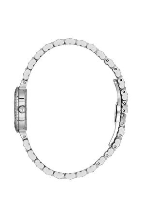 Freelook FL.1.10482-1 Taşlı Tasarım 5 ATM Suya Dayanıklı Çelik Kordon Metalik Renk Kadın Kol Saati