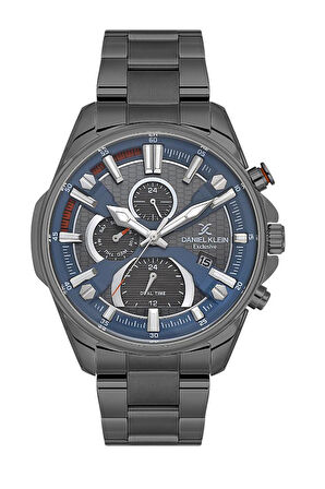 Daniel Klein DK.1.13387-9 Exclusive Fonksiyonlar Aktif Çelik Kaplama  Erkek Kol Saati