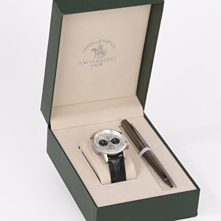 Santa Barbara Polo & Racquet Club Erkek Kol Saati ESSB.B.10616-1, Deri Kordon, 41 mm Kasa Çapı