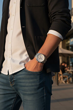 SBPC Gümüş Çelik Kordon Erkek Kol Saati LSB.1.10634-1