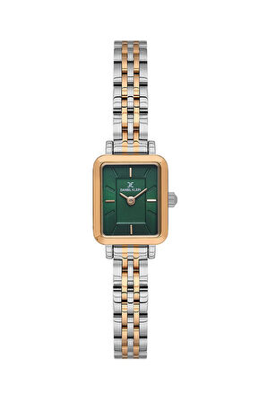 DANIEL KLEIN DK102-DK.1.13913-6 YEŞİL KADRAN ROSE GOLD DİKDÖRTGEN KADIN KOL SAATİ