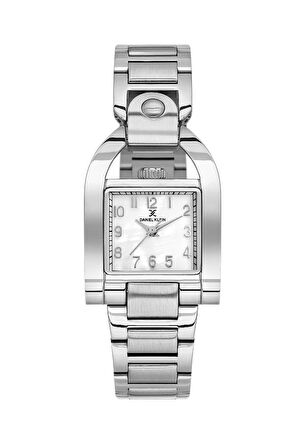 Daniel Klein DK.1.13957-1 Kare Kadran 3 ATM Suya Dayanıklı Metalik Renk Kadın Kol Saati