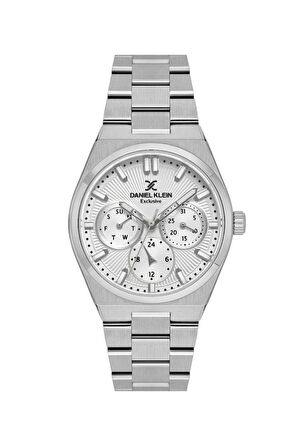 Daniel Klein DK.1.13962-1 Çelik Kasa Beyaz Kadran Gümüş Renkli Kordon 3 Atm Pilli Kadın Kol Saati