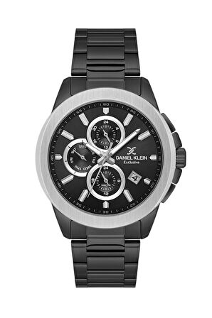 Daniel Klein DK.1.13995-4 Çelik Kasa Çelik Kordon 3 Atm Suya Dayanıklı Siyah Renk Erkek Kol Saati