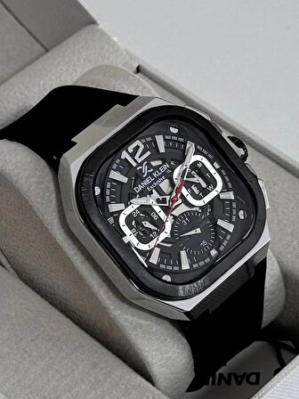 DANİEL KLEİN ERKEK KOL SAATİ ÇELİK KASA - DAYANIKLI SİLİKON KORDON 3 ATM SUYA DAYANIKLI