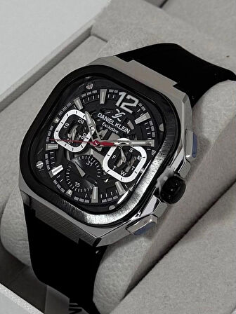 DANİEL KLEİN ERKEK KOL SAATİ ÇELİK KASA - DAYANIKLI SİLİKON KORDON 3 ATM SUYA DAYANIKLI