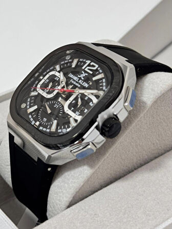 DANİEL KLEİN ERKEK KOL SAATİ ÇELİK KASA - DAYANIKLI SİLİKON KORDON 3 ATM SUYA DAYANIKLI