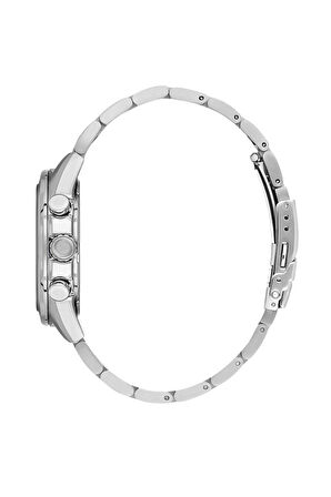 Bigotti BG.1.10631-3 Tüm Fonksiyonları Aktif Çelik Kaplama 5 ATM Suya Dayanıklı Metalik Renk Erkek Kol Saati