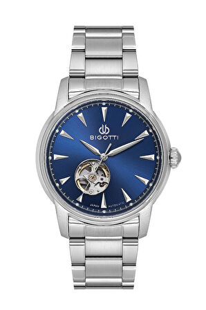 Bigotti BG.1.10632-3 Otomatik Mekanizma Çelik Kasa 5 Atm Su Geçirmezlik Metalik Renk Erkek Kol Saati