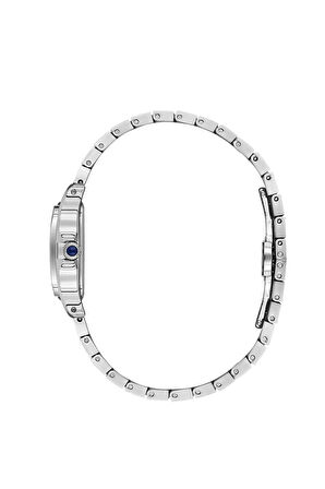 Daniel Klein DK.1.14040-1 Taşlı Tasarım Kare Kadranlı Metal Kordon Metal Kasa 3 ATM Suya Dayanıklı Metalik Renk Kadın Kol Saati