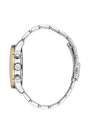 Daniel Klein DK.1.13637-7 Exclusive 3 ATM Suya Dayanıklı Çelik Kordon Rakamlı Metal-Altın Renk Erkek Kol Saati