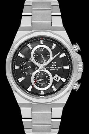 Daniel Klein Exclusive Multifunction Erkek Kol Saati Gümüş-Siyah