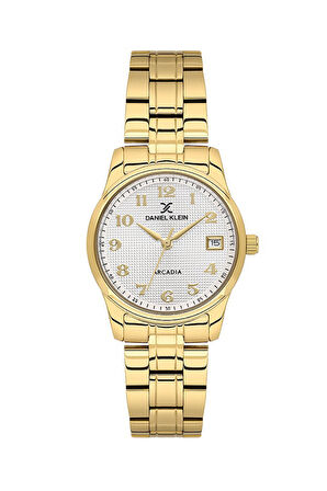 DANIEL KLEIN DK102-DK.1.14049-2 ALTIN KAPLAMA RAKAMLI KADIN KOL SAATİ