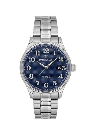 KLASİK ÇELİK KORDONLU RAKAMLI LACİVERT KADRANLI 41 MM ERKEK KOL SAATİ DK.1.14050 