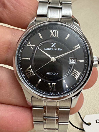 DANIEL KLEIN KLASİK ÇELİK KORDONLU SİYAH KADRANLI DK.1.14050-5 ERKEK KOL SAATİ