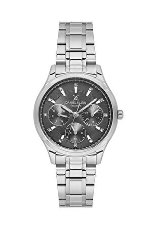 Daniel Klein DK.1.14089-2 Exclusive Tüm Fonksiyonları Aktif Çelik Kasa Çelik Kordon 3 ATM Suya Dayanıklı Metalik Renk Kadın Kol Saati