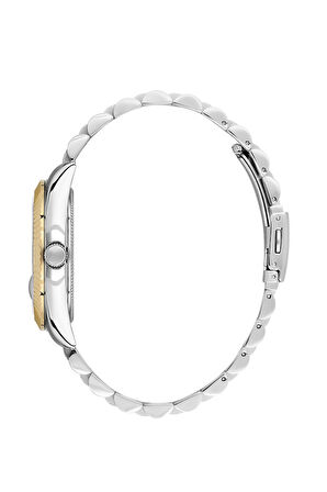 Daniel Klein DKE.1.10775-6 Çelik Kaplama Metal Kordon Metal Kasa 3 ATM Suya Dayanıklı Metali-Altın Renk Erkek Kol Saati