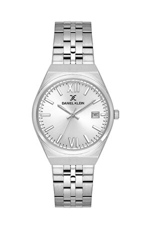Daniel Klein DKE.1.10785-1 Gri Kadran Çelik Kasa Gümüş Rengi Kordon 3 Atm Pilli Kadın Kol Saati