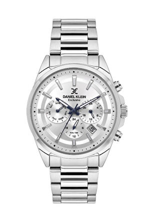 Daniel Klein DKE.1.10820-1 Exclusive Fonksiyonlar Aktif Takvimli Çelik Kasa 3 Atm Su Geçirmezlik Metalik Renk Erkek Kol Saati
