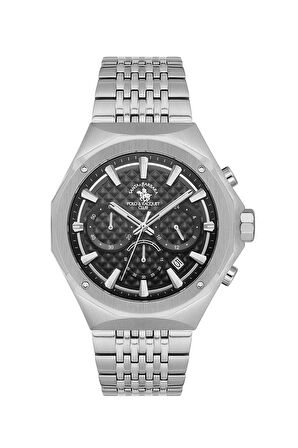 Santa Barbara Polo & Racquet Club Erkek Kol Saati ESSB.B.10005-1, Metal Kordon, 45 mm Kasa Çapı