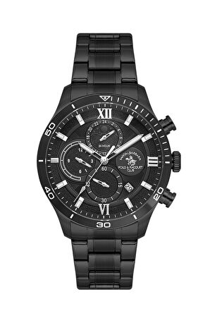 Santa Barbara Polo & Racquet Club Erkek Kol Saati ESSB.D.10048-7, Metal Kordon, 44 mm Kasa Çapı