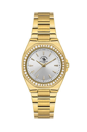 Santa Barbara Polo & Racquet Club Kadın Kol Saati ESSB.B.10647-3, Metal Kordon, 30 mm Kasa Çapı