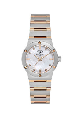 Santa Barbara Polo & Racquet Club Kadın Kol Saati ESSB.B.10664-5, Metal Kordon, 29 mm Kasa Çapı