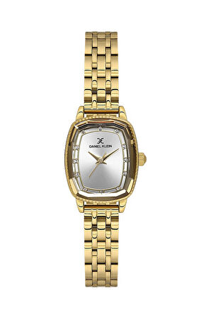 DANIEL KLEIN DK102-DKE.1.10951-2 ALTIN KAPLAMA DİKDÖRTGEN KADIN KOL SAATİ