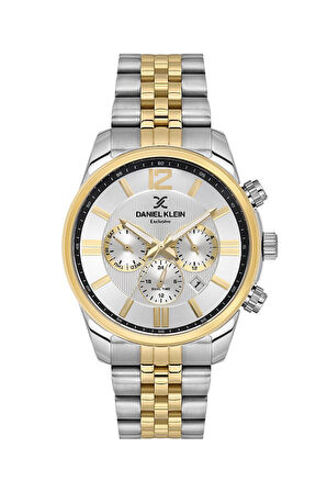 Daniel Klein DK.6.14232-6 Tüm Fonksiyonlar Aktif Metal Kordon Metal Kasa 3 ATM Suya Dayanıklı Metali-Altın Renk Erkek Kol Saati