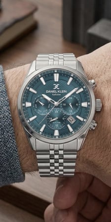 DANIEL KLEIN EXCLUSİVE (YENİ MODEL) DUAL TİME ÖZELLİKLİ ÇELİK ERKEK KOL SAATİ