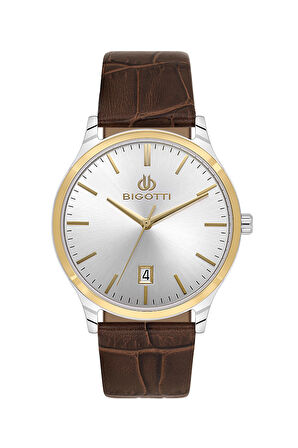 Bigotti Erkek Kol Saati ESBG.B.10672-4 Deri Kordon 39 mm Kasa Çapı