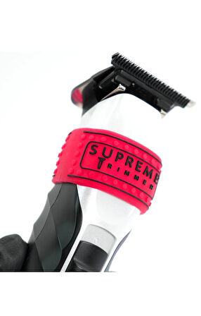 Supreme Trimmer L Clipper Grip – Kırmızı Silikon Kaymaz Tıraş Makinesi Tutuş Aparatı
