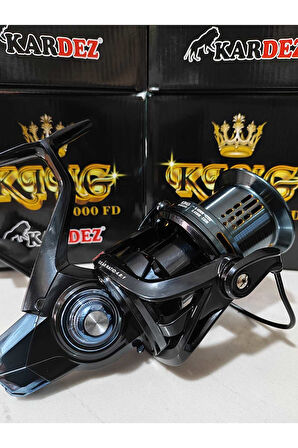 King 9000 Metal Kafa Metal Gövde Dayanıklı Olta Makinesi – Büyük Balık Avı İçin Profesyonel