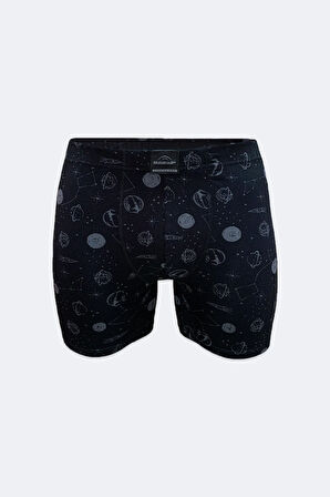 Erkek Füme 6 lı Premium Collection Modal Uzun Boxer 6M250