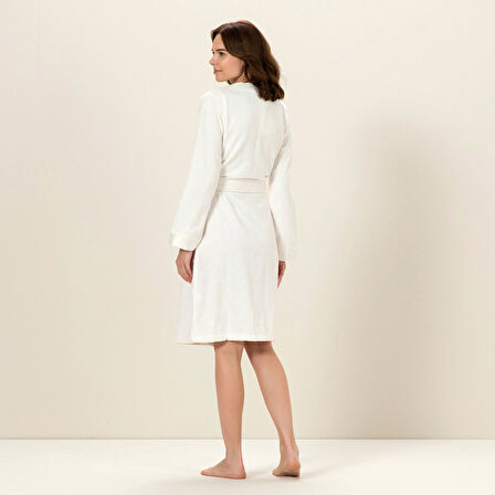 Floss Unisex Bornoz Ekru