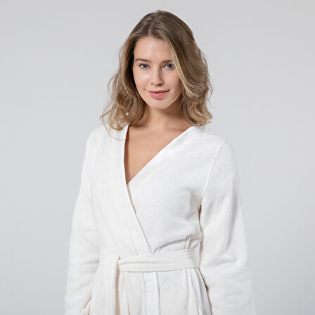 Floss Unisex Bornoz Ekru