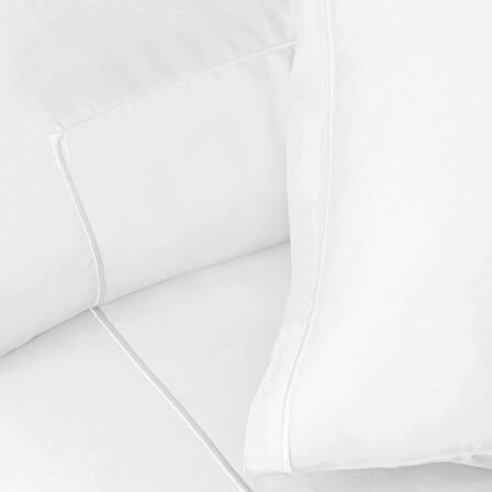 Bambu Nevresim Takımı Double Beyaz