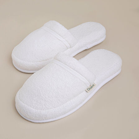Solid Unisex Terlik Beyaz