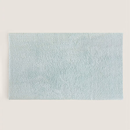 Bamboo Solid Banyo Paspası 60x100 cm Açık Aqua